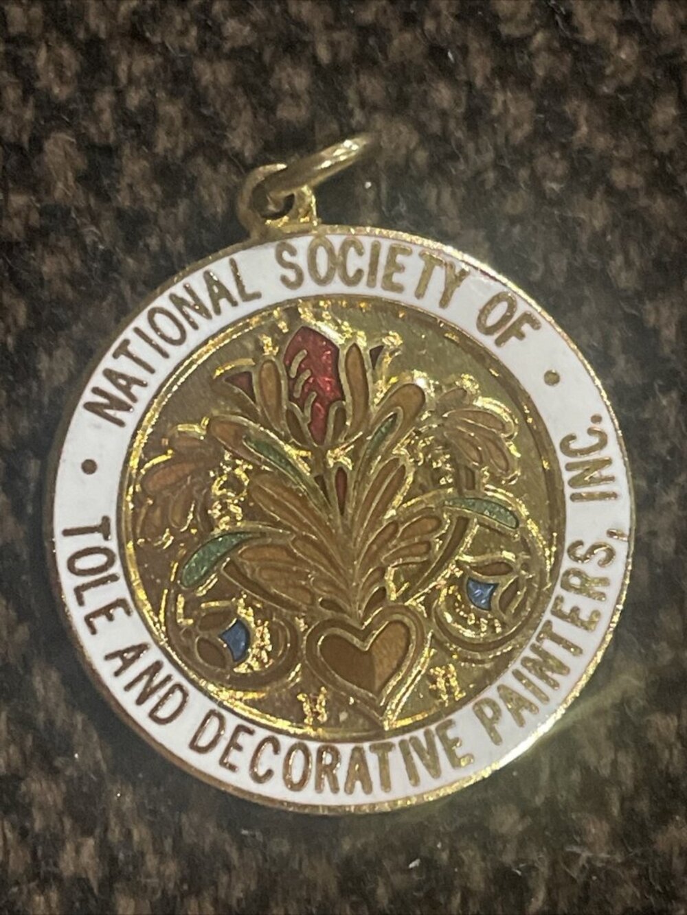 National Society Tole & Decorative Painters NSTDP Cloisonne Charm